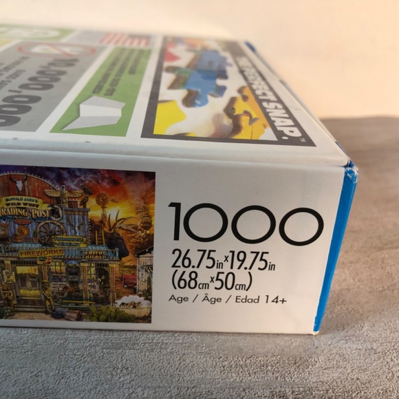 Buffalo Games 1000-Piece Wild West Trading Post Adult Interlocking Jigsaw Puzzle - Picture 7 of 7